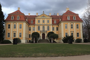 Fototapeta na wymiar Das Barockschloss Rammenau in Sachsen