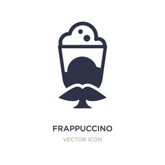frappuccino icon on white background. Simple element illustration from Drinks concept.