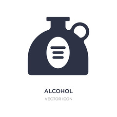 alcohol icon on white background. Simple element illustration from Drinks concept.