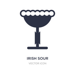 irish sour icon on white background. Simple element illustration from Drinks concept.