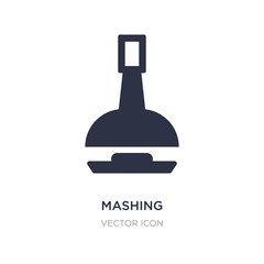 mashing icon on white background. Simple element illustration from Drinks concept.