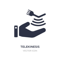 telekinesis icon on white background. Simple element illustration from Future technology concept.