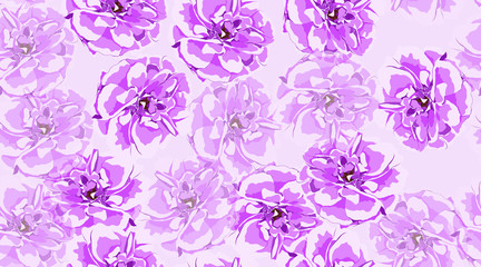 Vintage Rose Seamless Pattern.