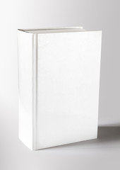 Closed blank dictionary, book mockup