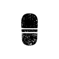 distressed symbol retro microphone