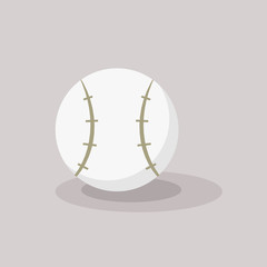 Baseball ball vector icon. 