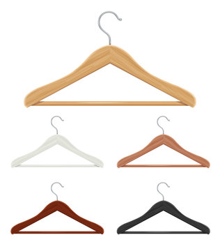 Vintage wooden coat hanger stand isolated on white background.. Vintage wooden coat hanger stand isolated on white background..