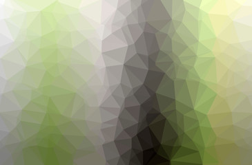 Illustration of abstract Green, Yellow horizontal low poly background. Beautiful polygon design pattern.