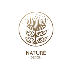 Tropical plant logo