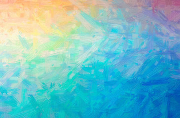 Obraz premium Abstract illustration of blue and green Bristle Brush Oil Paint background
