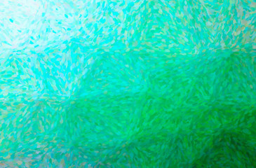 Abstract illustration of blue, green Impressionist Pointlilism background