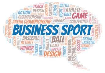 Business Sport word cloud.