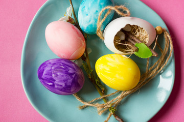 A composition of colorful easter eggs - Image - Image