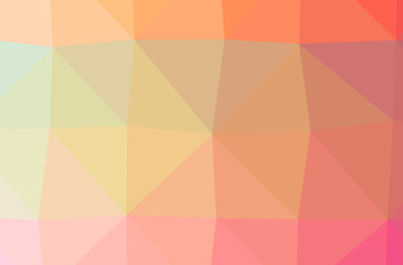 Illustration of abstract Orange horizontal low poly background. Beautiful polygon design pattern.