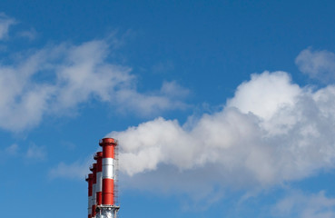 smoke from a chimney