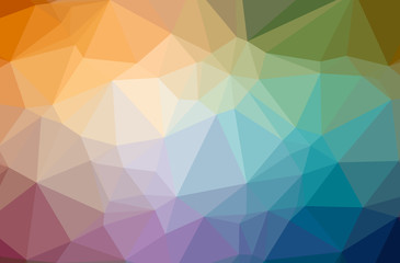 Illustration of abstract Orange horizontal low poly background. Beautiful polygon design pattern.