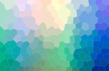 Abstract illustration of blue, green, yellow and red Middle size Hexagon background