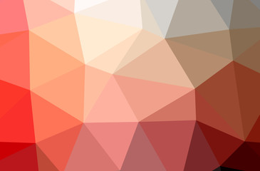 Illustration of abstract Red horizontal low poly background. Beautiful polygon design pattern.