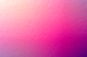 Illustration of abstract Pink horizontal low poly background. Beautiful polygon design pattern.