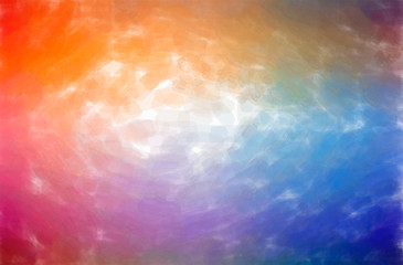 Abstract illustration of blue, orange Watercolor with low coverage background