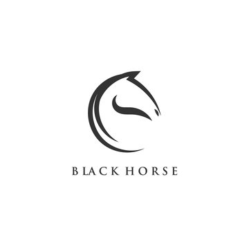 minimalist horse logo designs