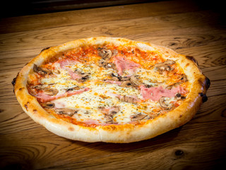 pizza on the table