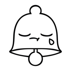 line drawing cartoon bell
