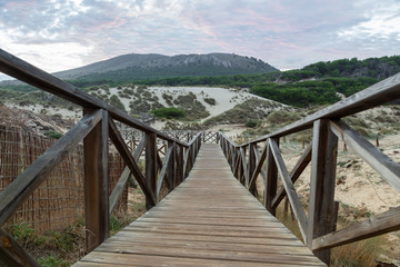 Fototapeta na wymiar Wonderful dune landscape Cala Mesquida Mallorca Spain
