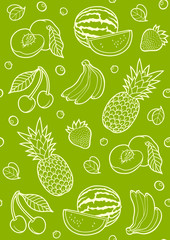 summer_fruit_green_pattern