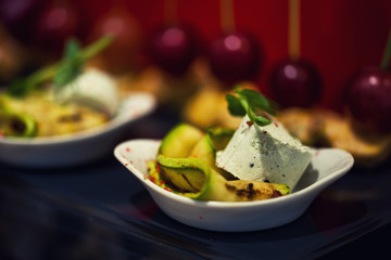 Gourmet Restaurant Appetizer blue cheese in the mix