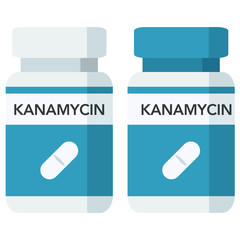 Vancomycin is an antibiotic used to treat a number of bacterial infections, bottle of pills.