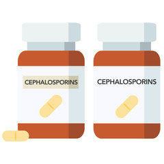 The cephalosporins are a class of β-lactam antibiotics.