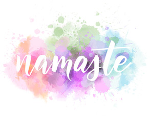 Namaste lettering