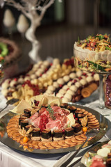 Mousse du foie gras plate with physalis and prosciutto granna