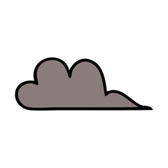 Fototapeta premium cute cartoon storm cloud