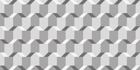 Vector wicker cubes texture, light geometric seamless pattern, design white background for you projects 