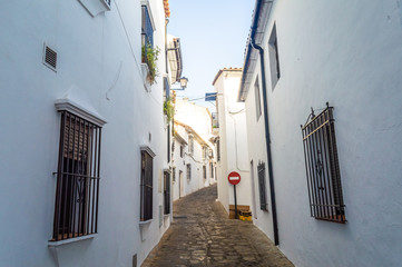 Fototapeta na wymiar White street of Grazalema, Spain