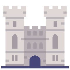 Windsor castle flat illustration