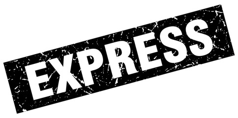 square grunge black express stamp