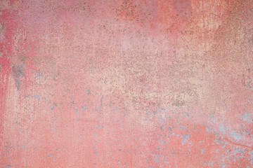 Old red metallic wall background or texture