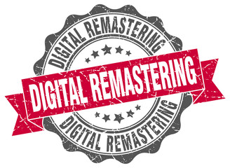 Obraz premium digital remastering stamp. sign. seal