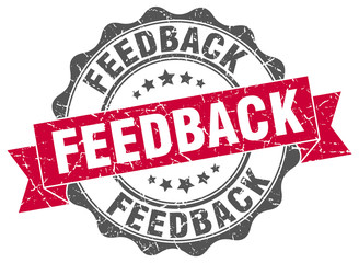 Obraz premium feedback stamp. sign. seal