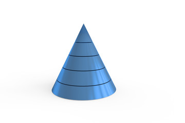 Fototapeta premium 3d model pyramid, 3d rendering