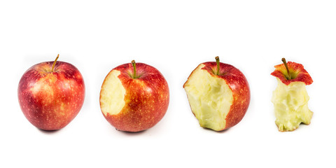 Reihe Apfel freisteller