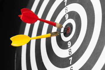 dartboard business success concept