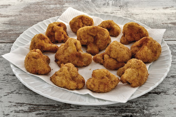 frittelle cime di cavolfiore da sopra