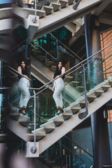 portrait of young woman with bad habits 