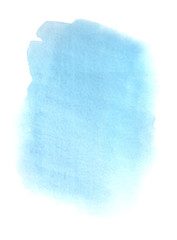 the watercolor background is light blue