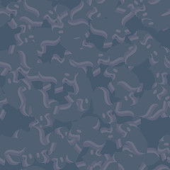 Urban camouflage of various shades of blue and purlpe colors