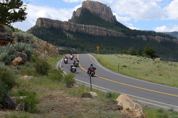 motorcycle riding in Wyoming